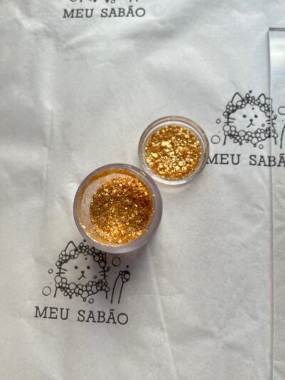 Glitter flocado Gold Pop- 10g.