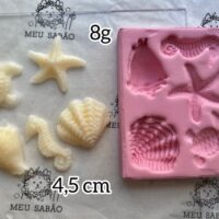Forma de silicone Mar Variado.