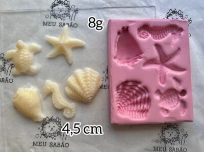 Forma de silicone Mar Variado.