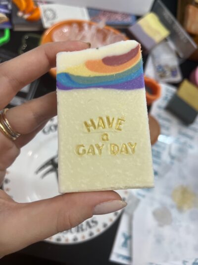 Carimbo de acrílico "Have a gay day"