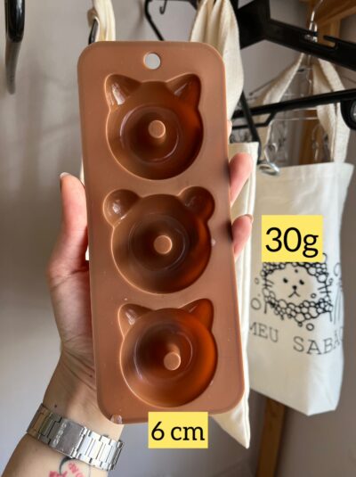Forma de silicone Gato Donuts