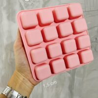 Forma em silicone Cubinhos - 16 cavidades.