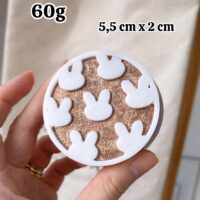 Forma de silicone  Redondo Páscoa coelhinhos varios.