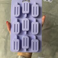 Forma de silicone Picolés médios - 9 cav.